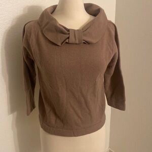 Tan outerwear blouse/sweatet